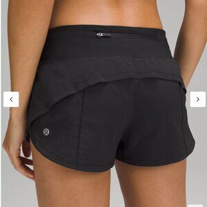 Lululemon Speed Up Shorts Low-Rise 2.5 in Black Size 4